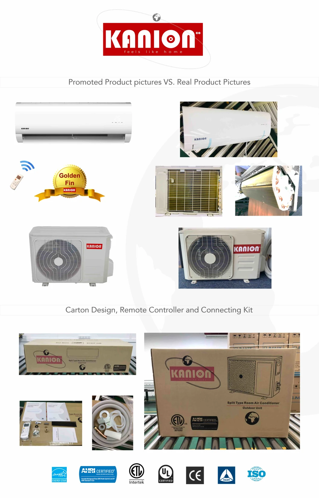 18000BTU Hybrid Solar Panel Heat Pump Air Conditioner AC