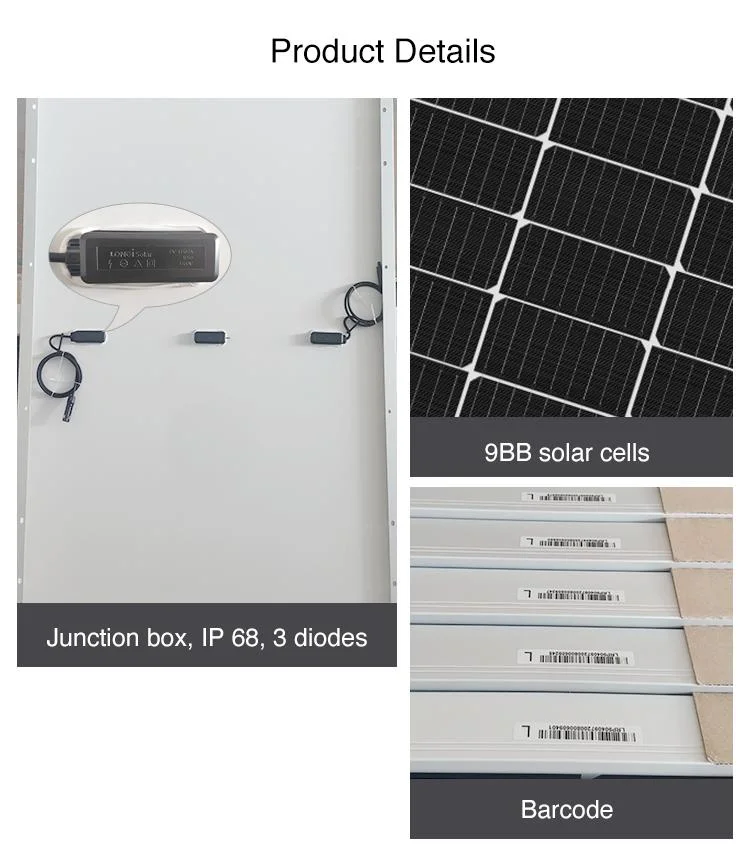 Longi Solar Half Cell Solar Panel 360watt 365 W 370watt 375W 380W Mono Solar Panel