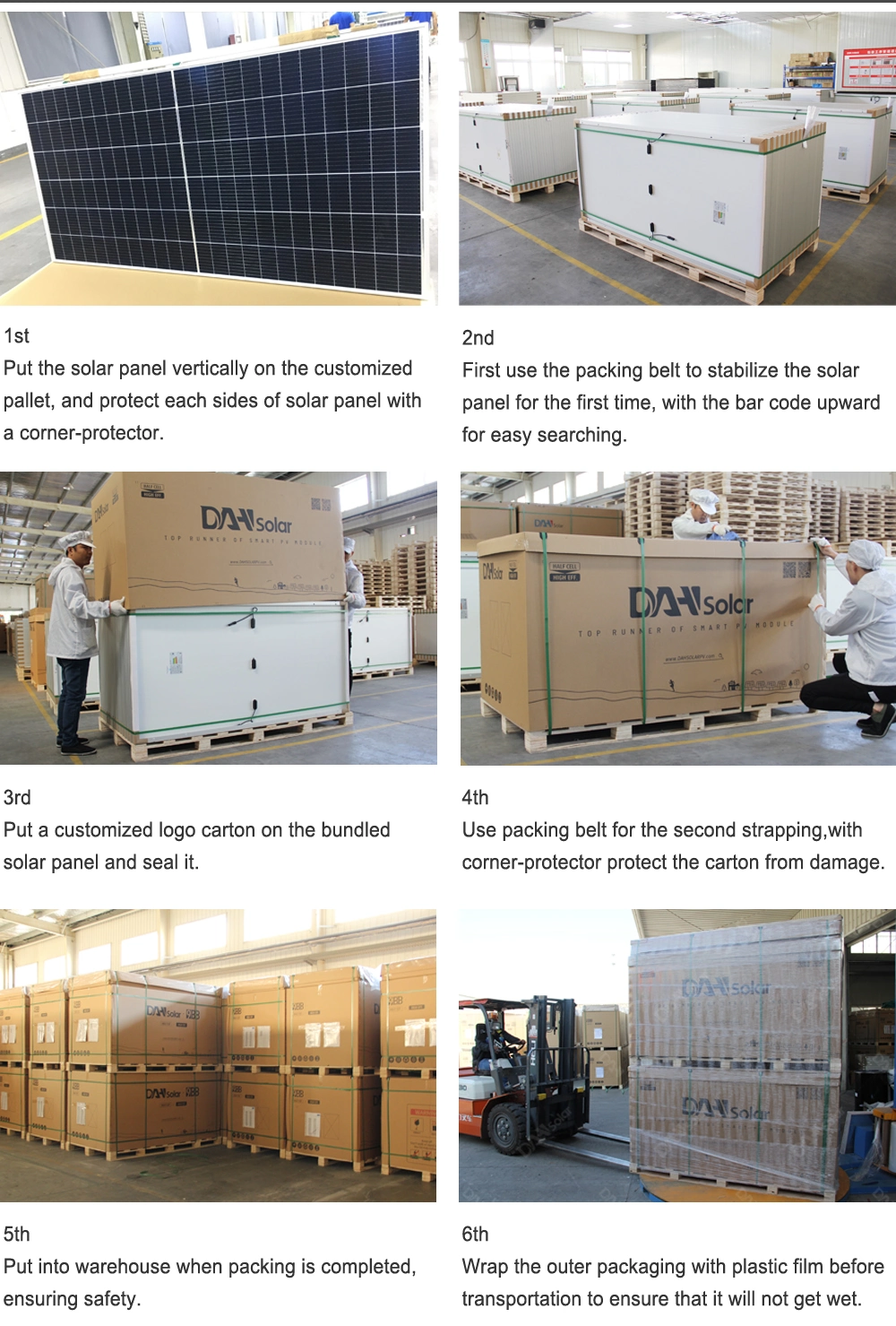 Dah Solar High Efficiency Solar Panel Manufacturer Poly 330W Industrial Solar Panel