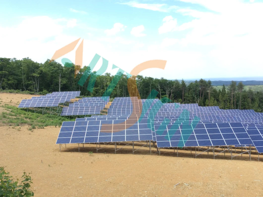 50kw Ground Mount Solar Panels for Slopping Field Wholesale Structure