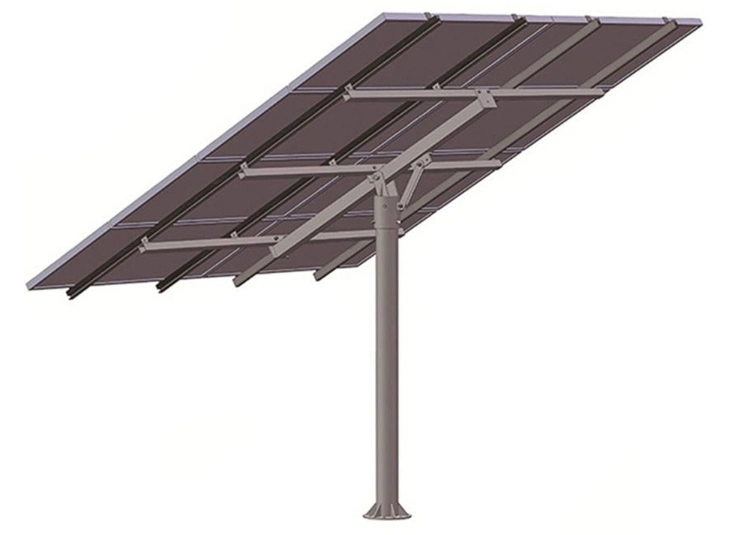 Ground Solar Panel Pole Mount Frame Structure