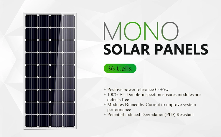 Best Solar Panels 150W Mono Crystal Solar Panel 18V