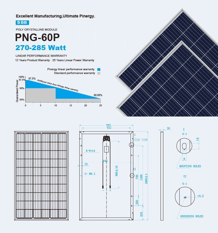 Best Price 275W Polycrystalline Solar Panel with 100% A Grade Solar Cells