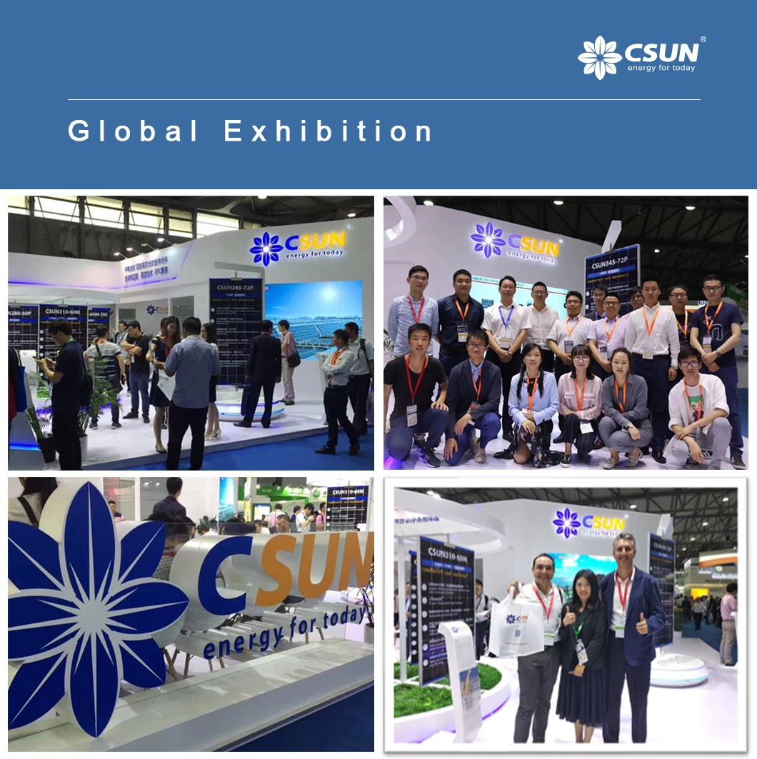 Best Price PV Supplier Csun Poly 270W 275W 280wp 285W Photovoltaic Solar Panels for Home