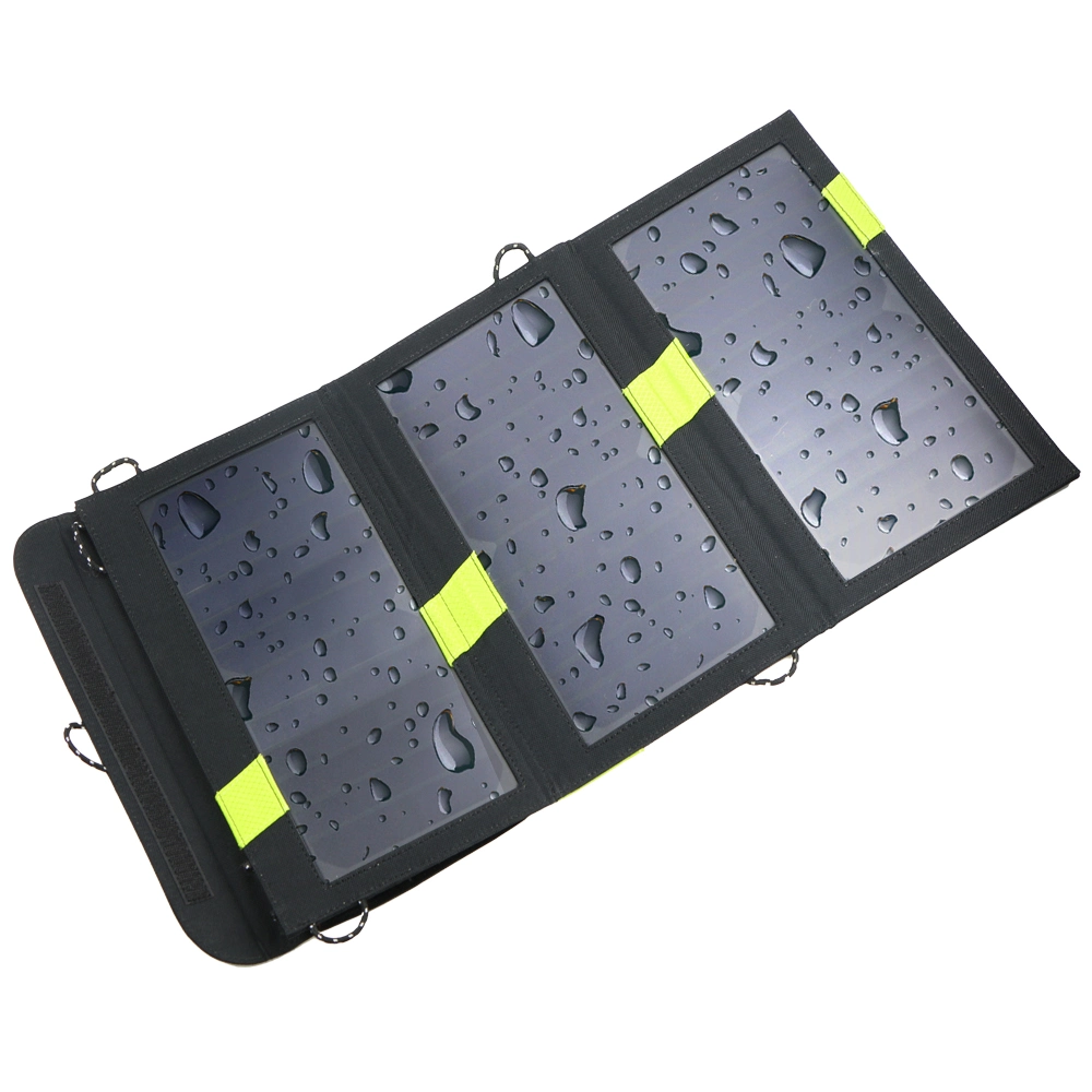 20W Dual USB Output 5V Solar Power Bank Sunpower Solar Panel Charger Camping Charger for Phone