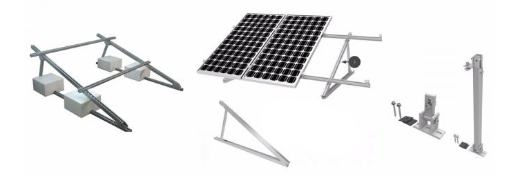 DIY Solar Panel Mount Anodized Aluminum PV Profile Solar Structure Ground Solar Mounting Frame for PV Solar