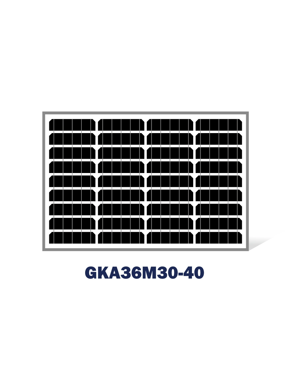 40W Mono Solar Panel for PV System Hybrid Solar System Solar System