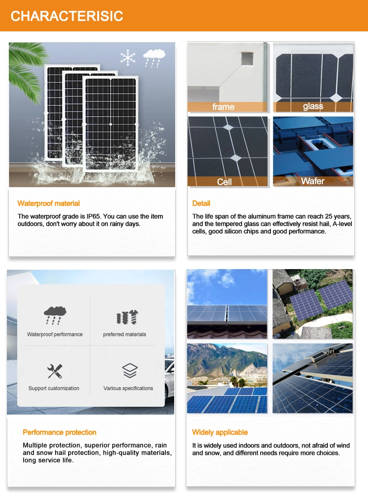 Made in China 12V Solar Panels 250W 275W Prices of Solar Panels in Kenya