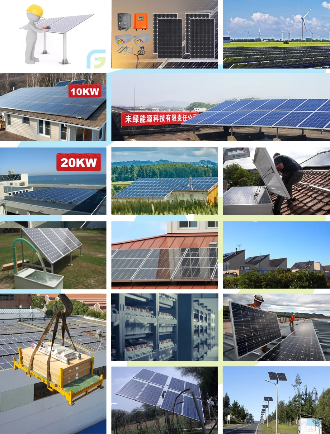 Factory Stock 375W Photovoltaic Solar Panels with Low Price