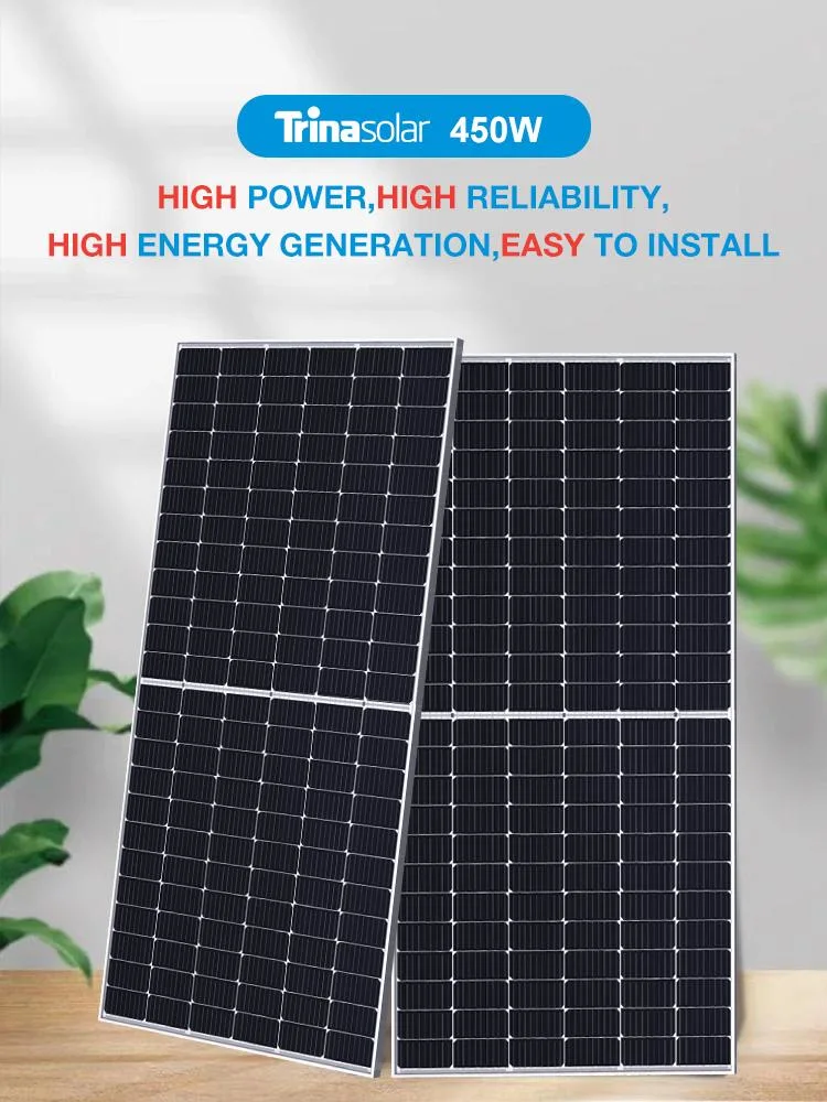 Trina Solar Mono Half Cell 440W 445W 450W 455W 500W Photovoltaic Solar Panels