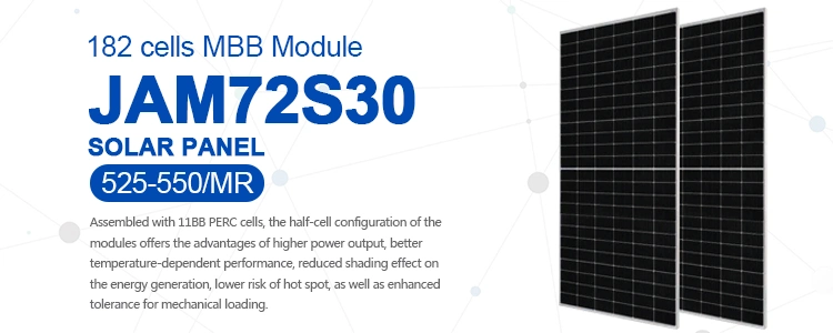 High Power 530W 540W 550W Solar Panel Half Cell Photovoltaic Panel