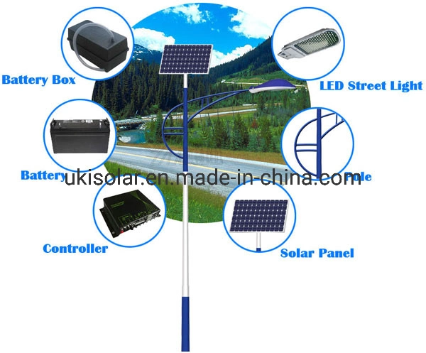 Governmental Project Solar Street Light 60W 80W 100W 120W 150W Separated Solar Panel