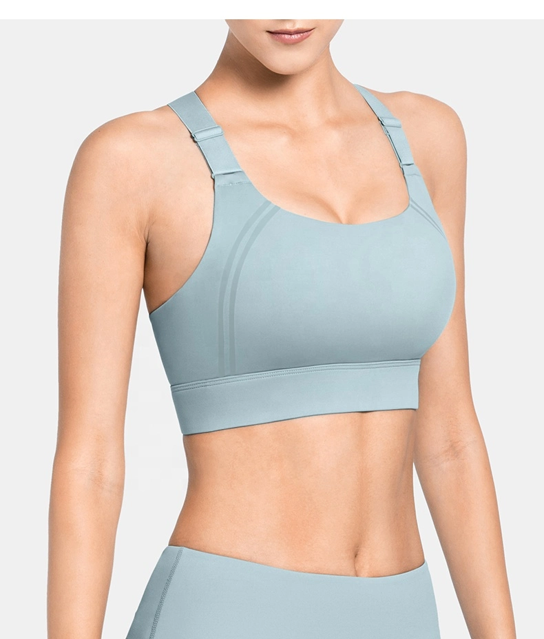Women's Athletic Apparel Gym Clothing Adjustable Back Buckle Sports Fitness Sports Bra for Women