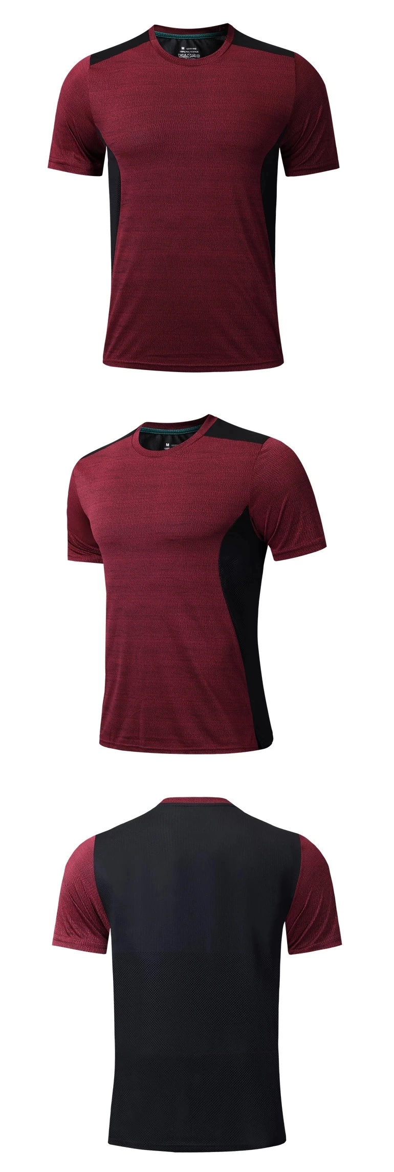 Wholesales Clothing Quick Drying Slim Short Sleeve Sports Leisure Running Clothes Blank T-Shirt