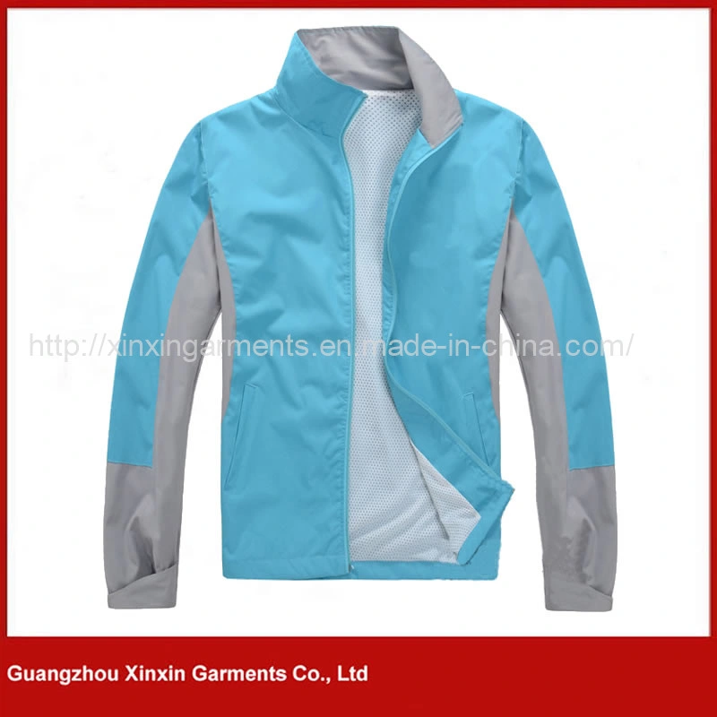 High Quality Varsity Mens Sports Windbreaker Fashion Running Zipper Custom Jacket (T217)