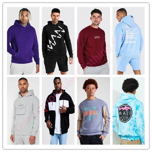 Customized Label Clothes Oversized Graphic Print Hoodie Sweatshirt Fashion Men Streetwear Sweatshirt