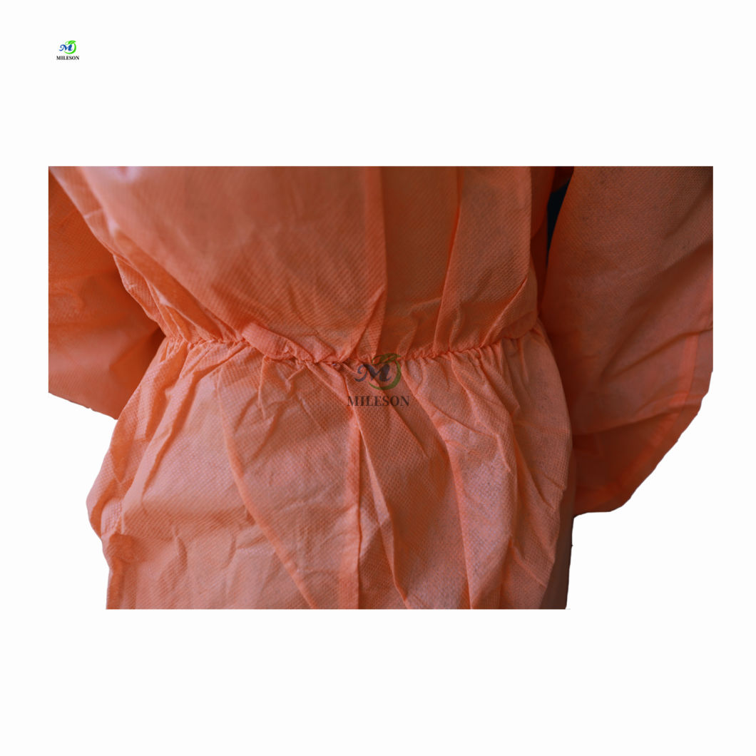 Disposable Protective Coverall Suit Hood Cover Non-Woven Full Protection Zipper Front Overall