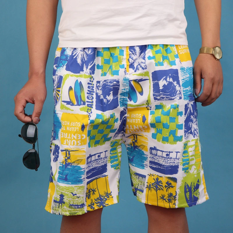 Men's Quick-Drying Beach Pants Summer Loose Sports and Leisure Five-Point Pants Shorts