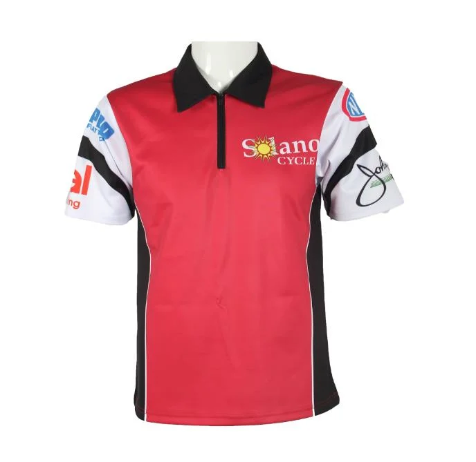 Custom Sublimated Motor Sport Jersey Motor Sports Shirts Sublimation Team Auto Racing Crew Shirts