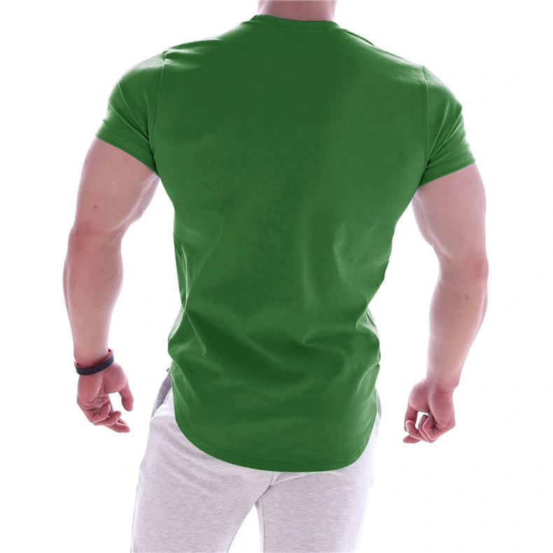 Quick Dry Round Neck Training Tight Gym T Shirt for Men