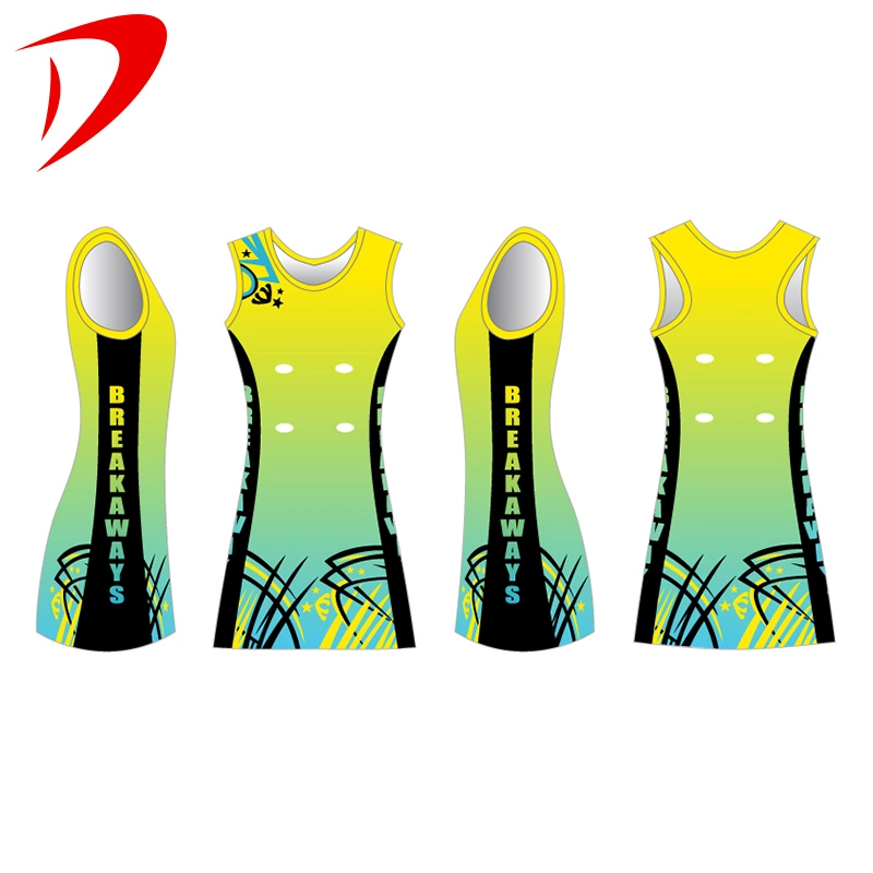 Women Sports Team College Youth Sublimation Netball Skirts Dresses