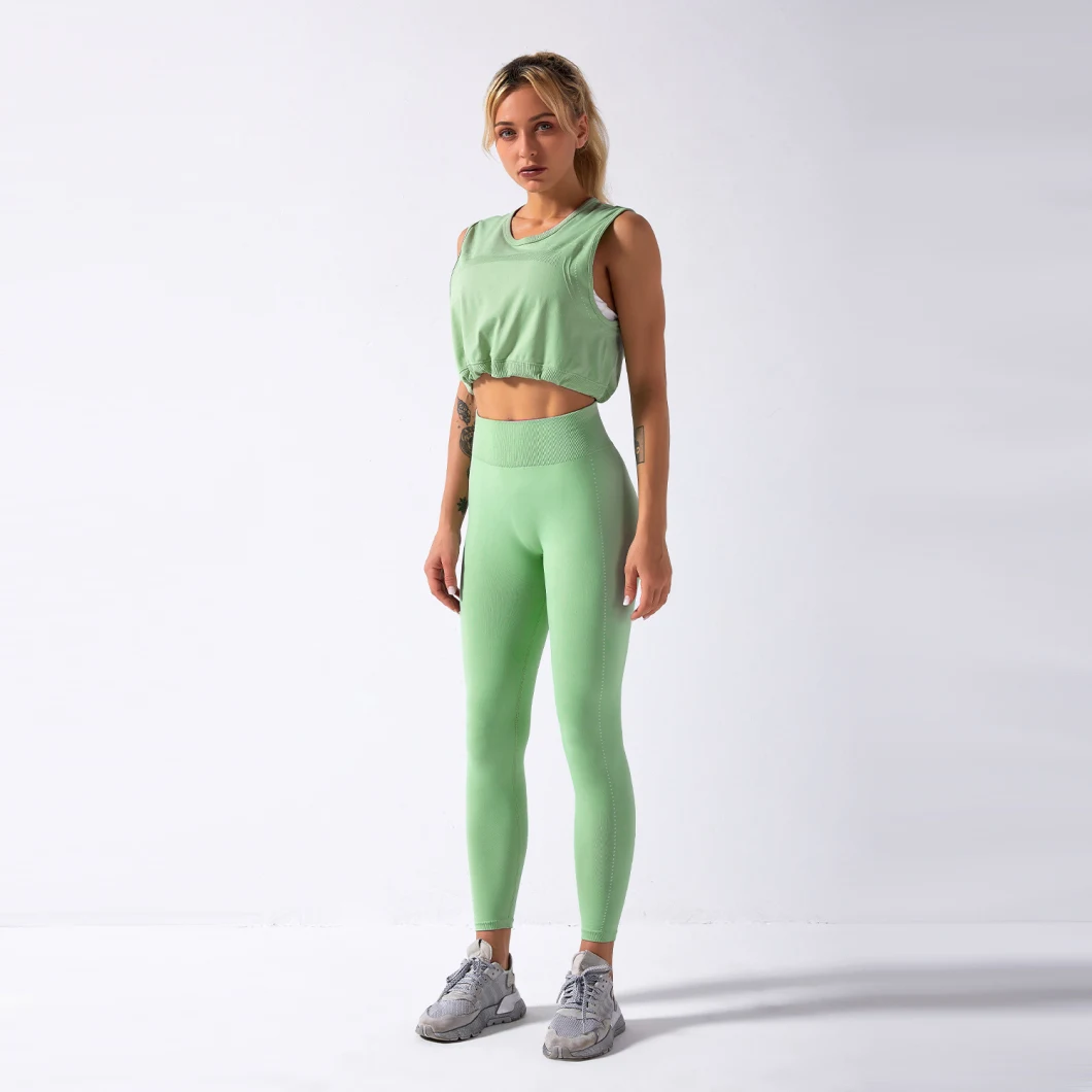 OEM Fitness Yoga Sets Legging Wear Women Workout Clothing Manufacturers Gym Sports High Waist Yoga Set
