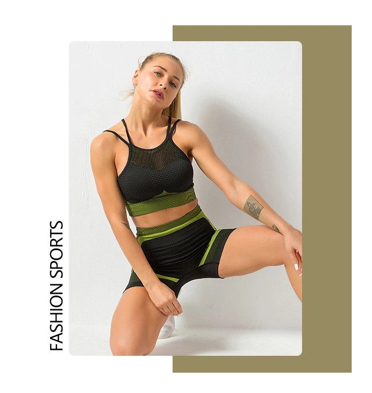 New Arrival Women Sport Yoga Wear Sport Clothing Set One Pieces Athletic Wear Yoga Shorts Sets