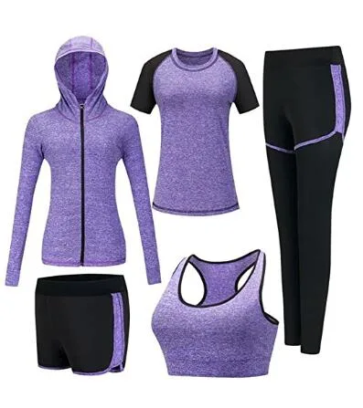 Women's Sport Suit Fitness Running Bra Shirt Shorts Pants Hoodie Athletic Tracksuits