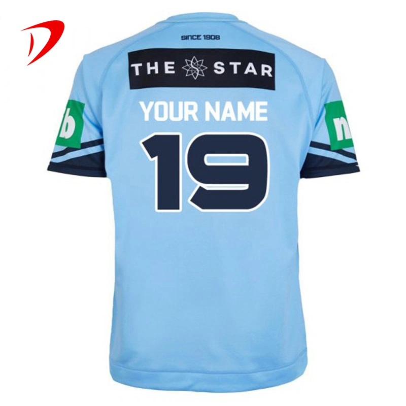 Blue Color Team Set Shirts Wear Cricket Uniform Sublimated Custom Gym Sports Sportswear