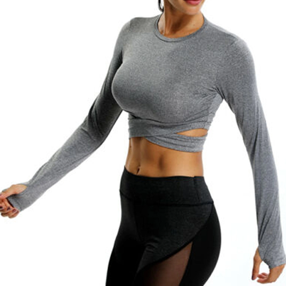 Custom Women's Crop Tops Private Label Gym Fitness Crop Top Tshirt