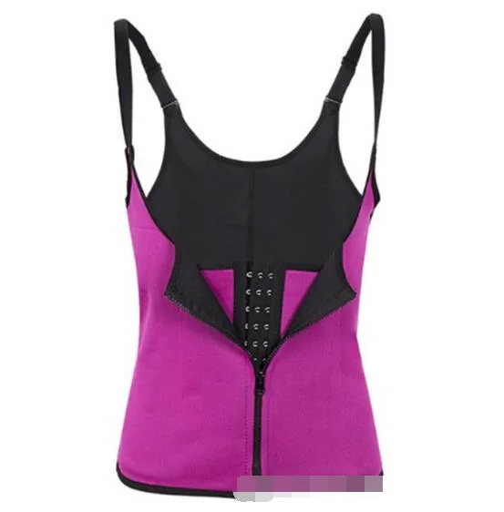 Sports/Gym Vest Zip Closure Belly Girdle Belt Neoprene Ladies/Women Bodysuit, Vest
