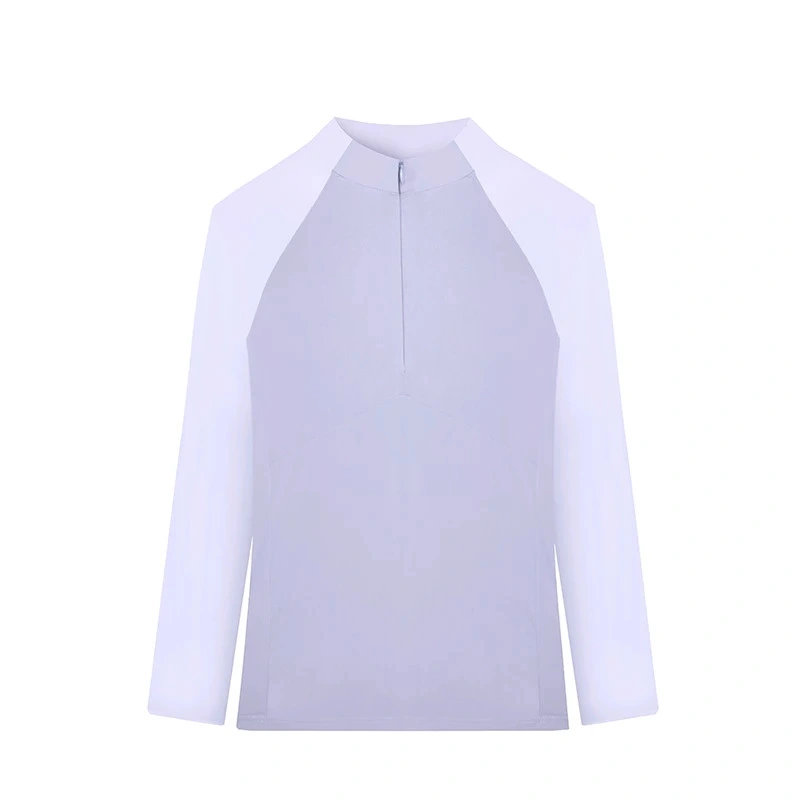 Custom Logo Golf Half Zip Shirt Female Long-Sleeved T-Shirt Sports Casual Polo Shirt Shirt Spring Stretch Slim Women Sportswear