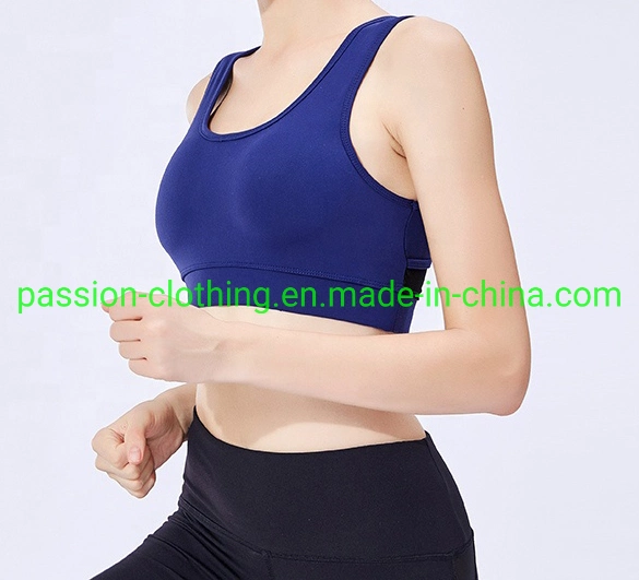 Custom Logo Women Fitness Sports Bra Top Fitness Activewear Yoga Mesh Padded Sports Bra for Women