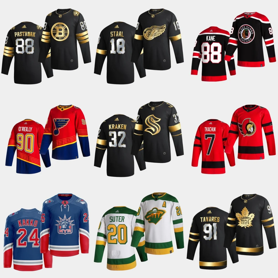 Wholesale Cheap 2021 Newest Season Arrival Hockey Jerseys Customized Team Shirts Sports Apparels
