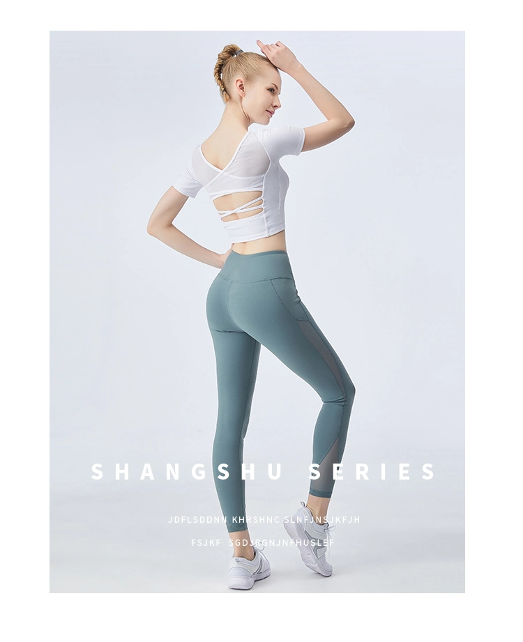 2021 Fashion Design Women Yoga Legging High Waist Control Workout Fitness Yoga Wear