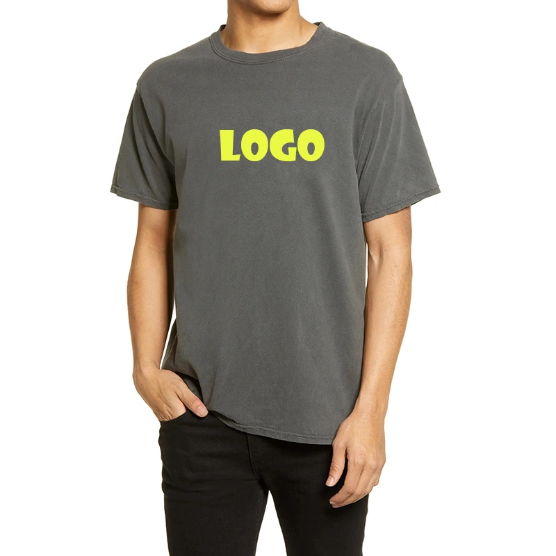Custom Personalized Wording Printing Men T-Shirt Summer Cotton Jersey Short Sleeve Round Neck T-Shirt