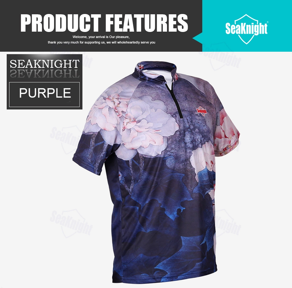 Fishing T-Shirt Short Sleeve Breathable Anti Sun Quick-Drying Man Sport Clothes