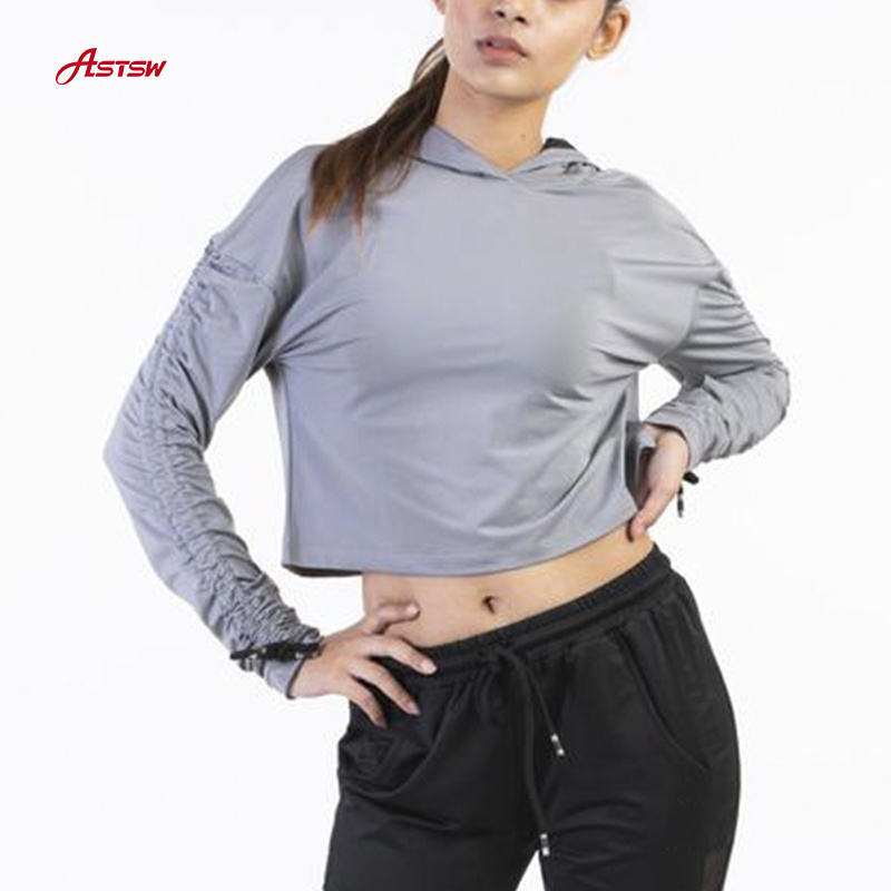 Hot Style Sport Wear Women Breathable Long Sleeve Sport Shirt