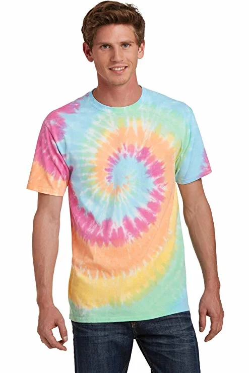 Custom Tie Dyed Colorful T-Shirts Fashion Design Unisex Shirts for Streetwear
