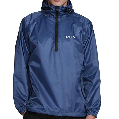 Mens Lightweight Waterproof Pack Away Sports Jacket Rain Jacket with Hood and Zip