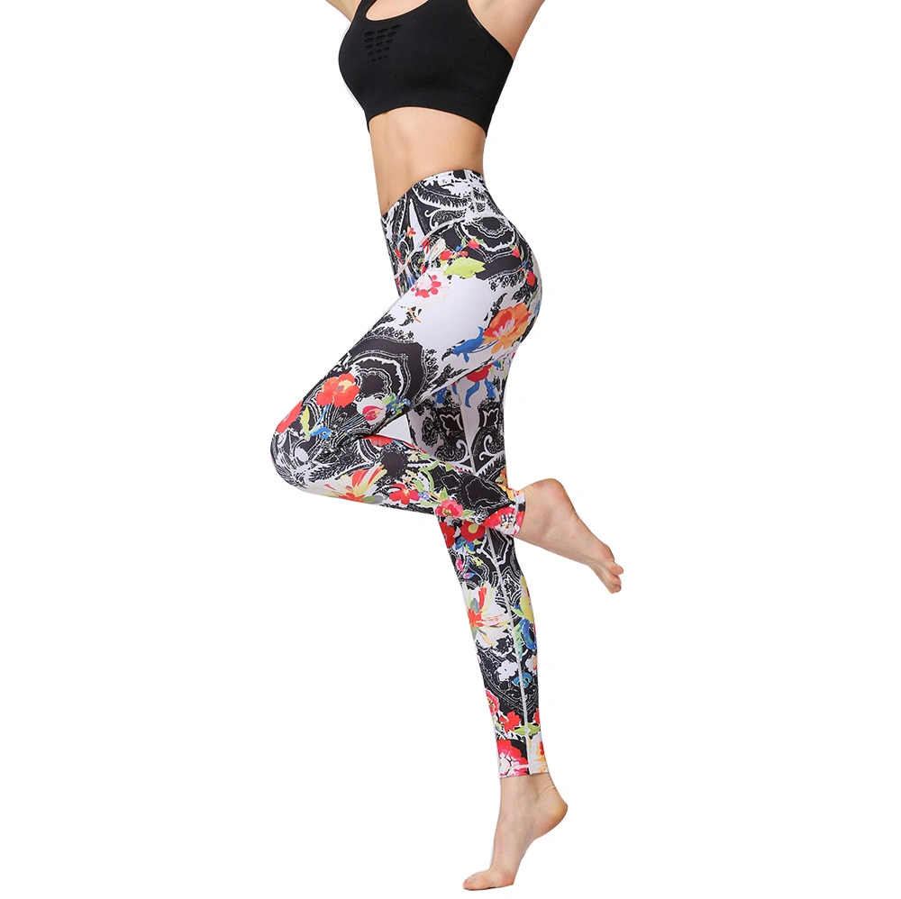 Wholesales Sublimation Printing Yoga Pants High Waisted Workout Leggings Gym Clothing