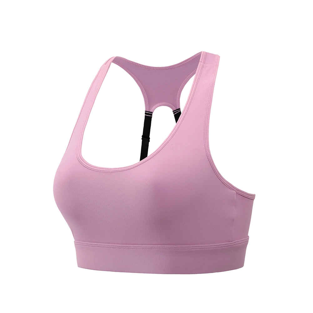 New Classic Beautiful Back Adjustable Yoga Sports Bra Without Steel Ring Running Fitness European American Large Size Sports Underwear