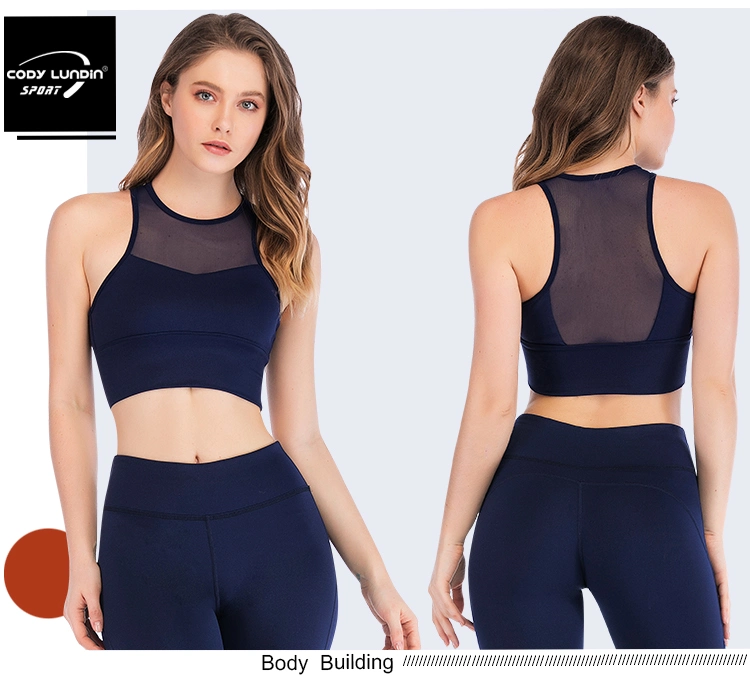 Cody Lundin Best Selling New Style Fitness Bra Front Zipper Cross Beautiful Back Sexy Vest Underwear Shockproof Sports Wear Bras