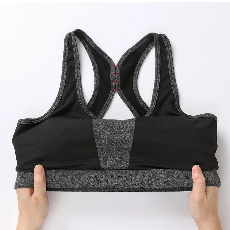 Wholesale Quick-Dry Fitness Wear Yoga Top Black Color Woman Sports Yoga Bra