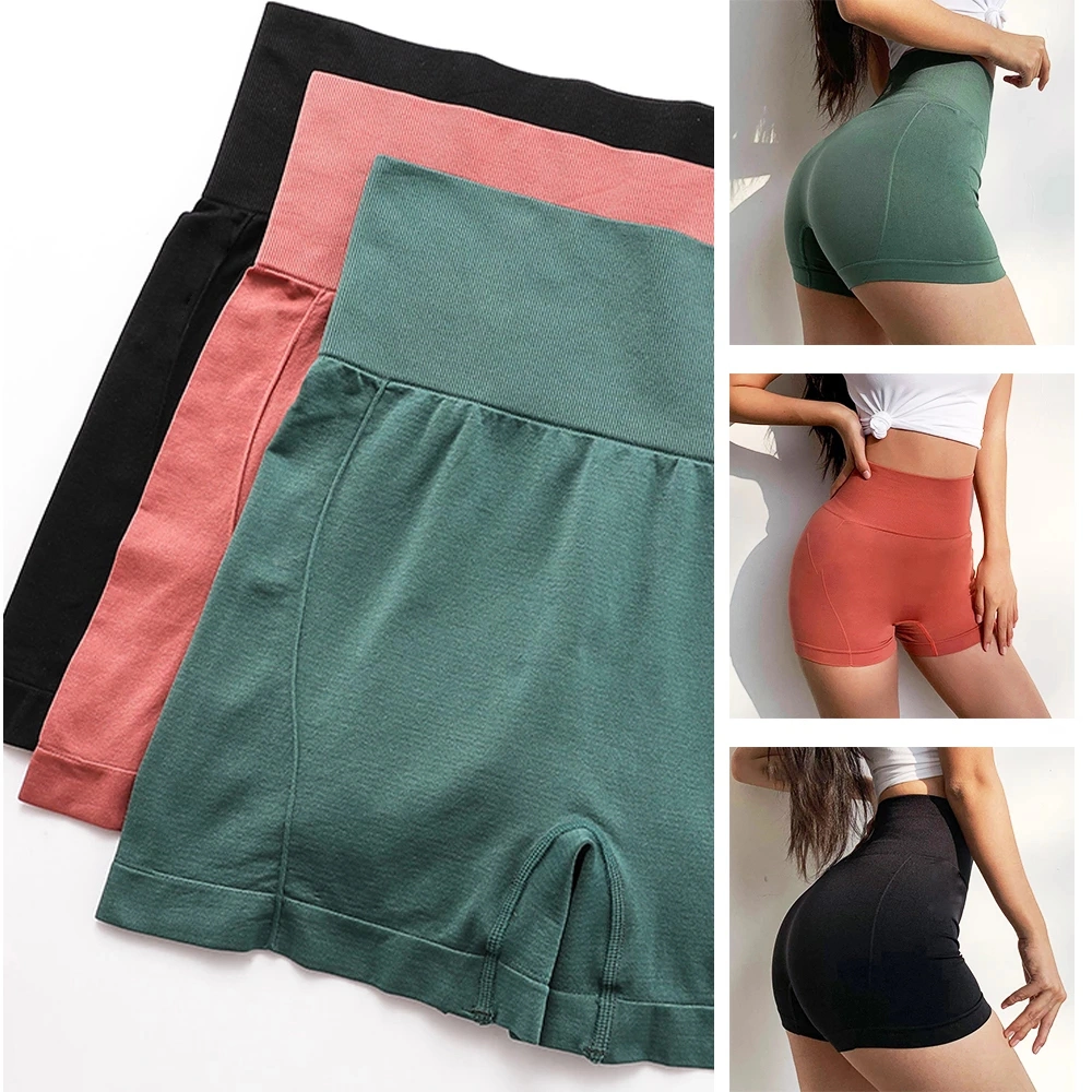 High Waist Workout Shorts Fitness Yoga Shorts Yoga Running Shorts Sport Women Gym Leggings