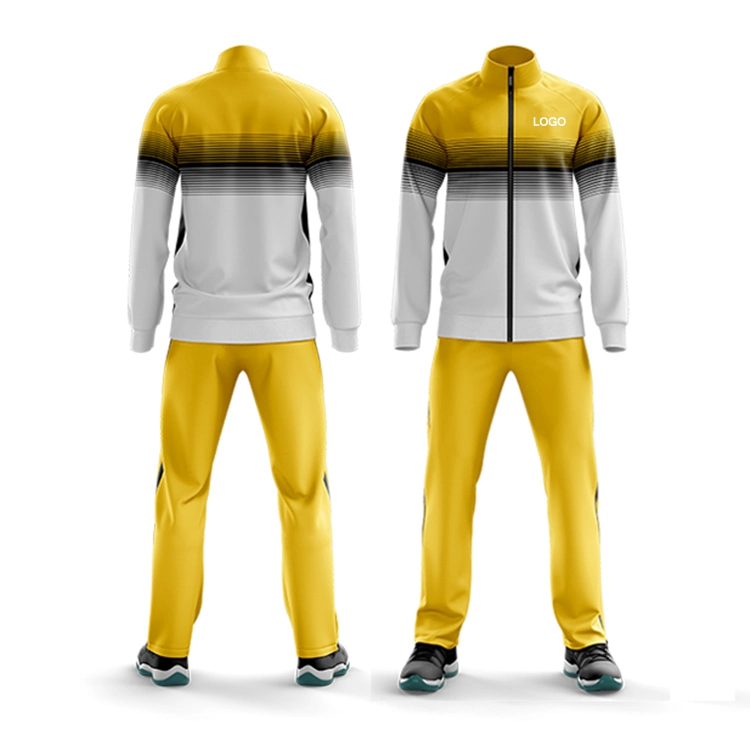Custom Sublimation Sports Wear Zipper Mens Jacket Hoody Training Track Suit Set Men Tracksuit Sportswear
