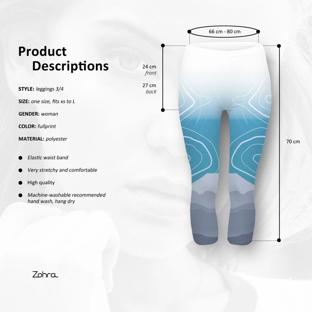 Women Pants Yoga Leggings High Waist Print Hip Stretch Running Fitness Yoga Pants Seven-Minute Pants