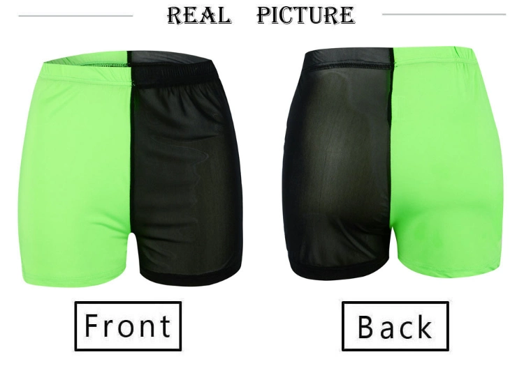 Mesh Women High Waist Free Shipping Summer Latest Booty Casual Pants Street Short Transparent Casual Shorts