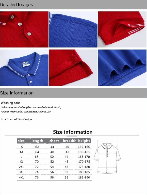 Custom Polo Shirt Men Double Stripe Button Polo T Shirt for Sports