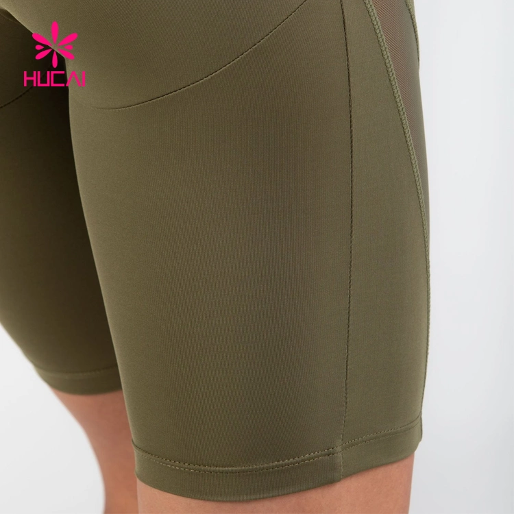 Wholesale High Waist Sports Gym Biker Shorts for Women Yoga Compression Shorts